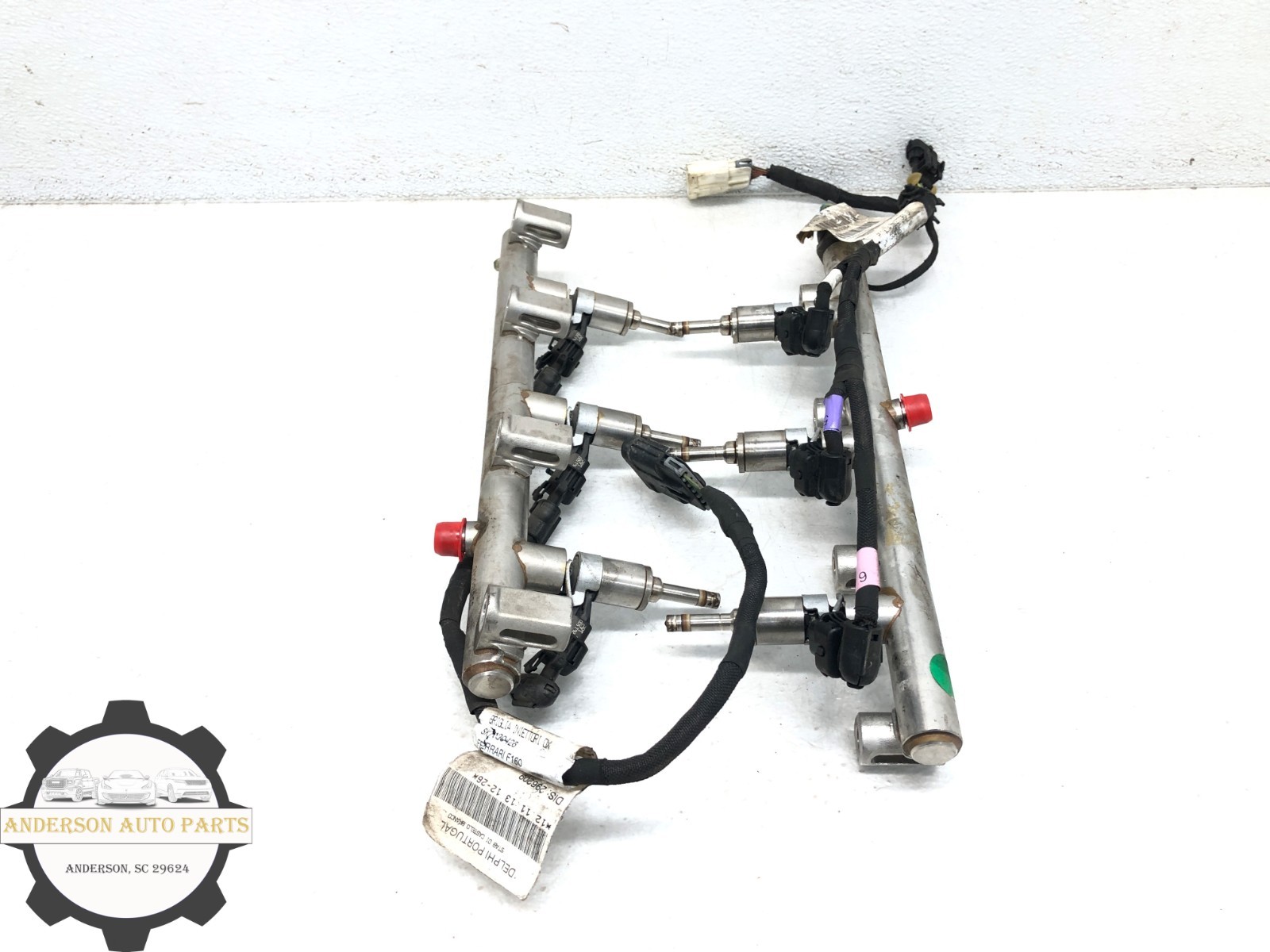 2014-2019 MASERATI GHIBLI 3.0L V6 ENGINE FUEL RAIL LINE W/ INJECTORS SET X2 OEM