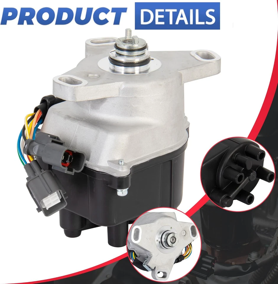 Ignition Distributor FOR HONDA Acura CIVIC VTEC, DEL SOL 1992-1995 TD68U TD-44U - Image 2 of 4