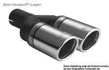 Ulter Sportauspuff Opel OMEGA B Limo.  ab 94 2x90mm rund eingerollt abgeschrägt