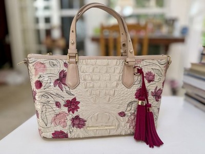   Brahmin LOTUS BLOOMSBURY Mini Asher NWOT RARE HTF Lotus Flowers   No Strap