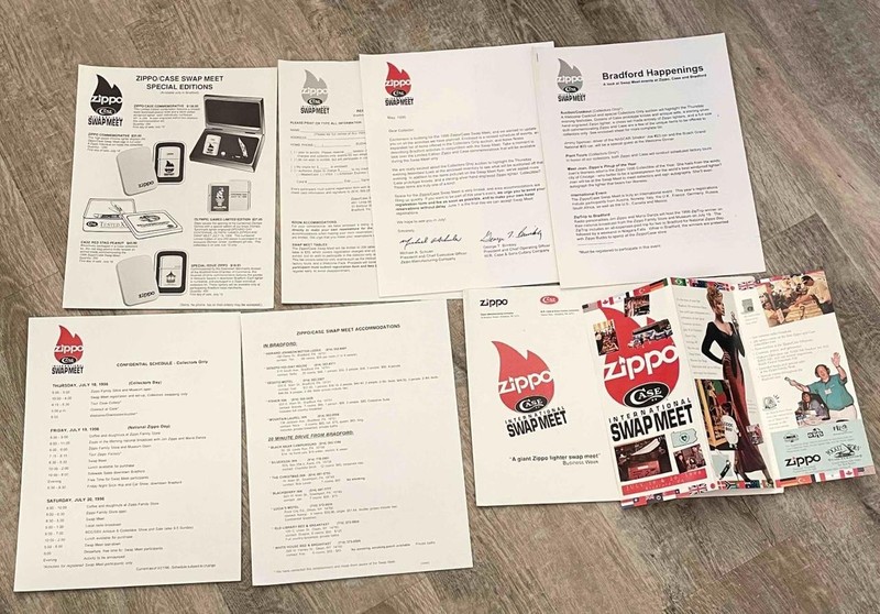 1996 & 1998 Zippo Lighters & Case Knives Swap Meet Information Great History