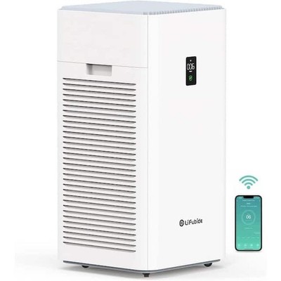 Lifubide Large Room Air Purifier, H13 True HEPA, 4555 Sq.Ft Coverage,24dB