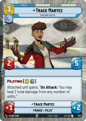 2X-Trace Martez - Trusting Sister - Hyperspace - Foil-SWU04-Jump to Lightspeed-S