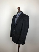 Guy Laroche Paris Woll Blazer Jacke gestreift marine Gr.52
