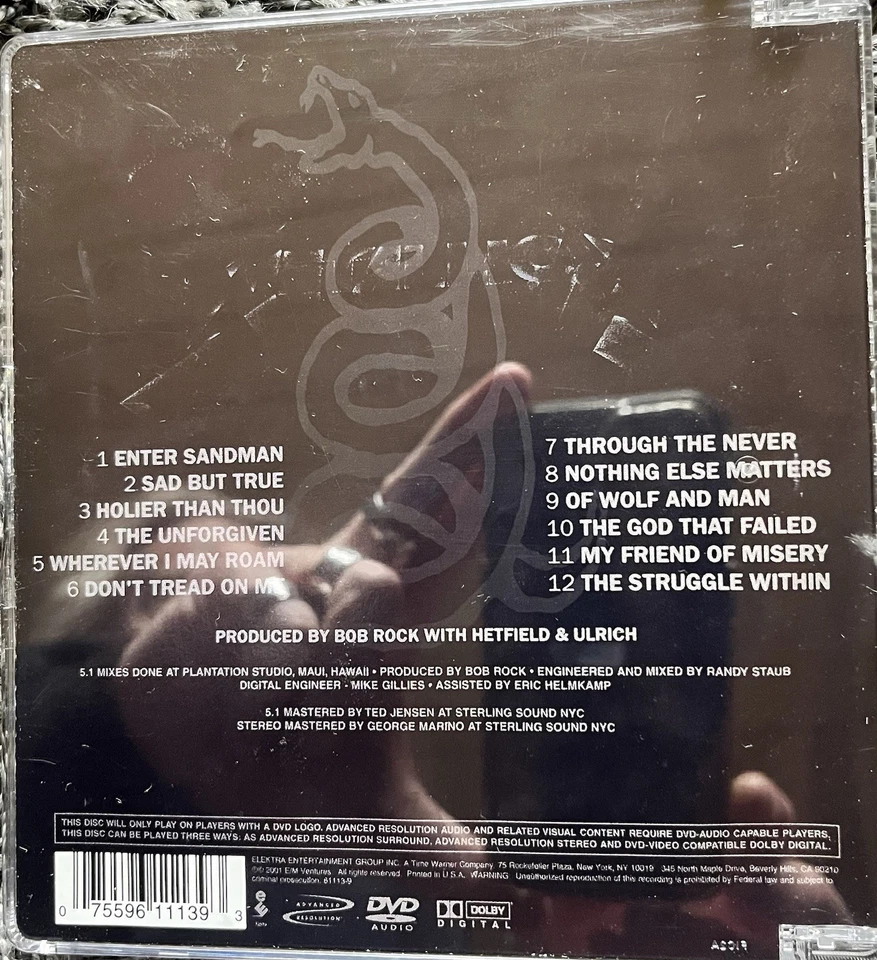 Metallica The Black Album  [DVD-AUDIO] von Metallica | CD | 5.1 Surround - Bild 2 von 4