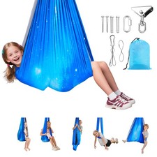 VEVOR Sensory Swing Double-Layer Fabric Sensory Hammock Holds up to 300lbs