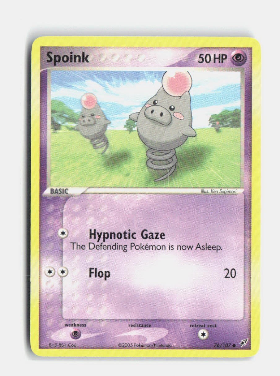 Spoink 76/107 EX Deoxys Pokemon LP