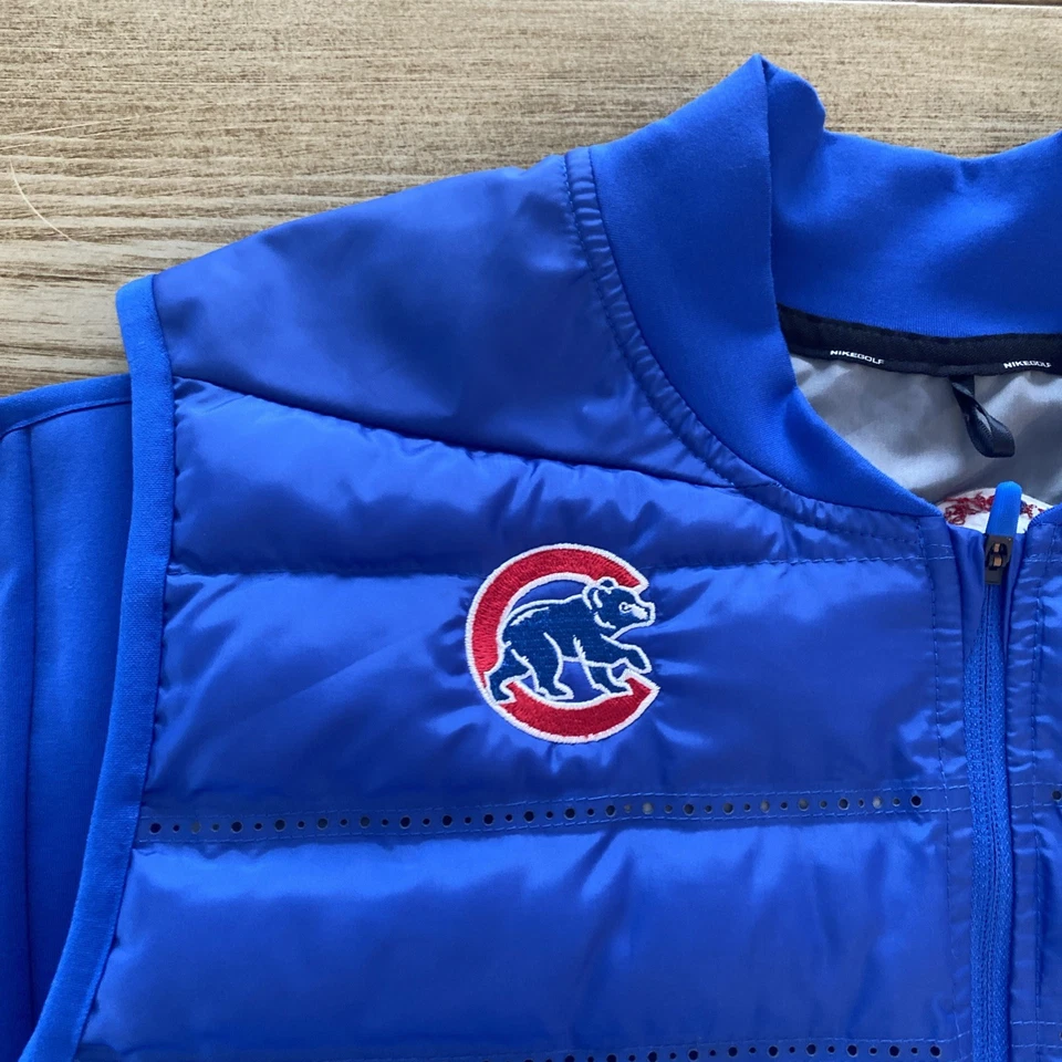 耐克芝加哥小熊队男式保暖罗纹背心轻便跑步高尔夫网球 XL — 第 4/4 张图片