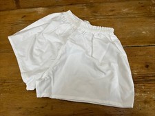 Vintage 1980s Reydon White Cotton Shorts 26"/28" Unlined Gym Football PE BNWT OG