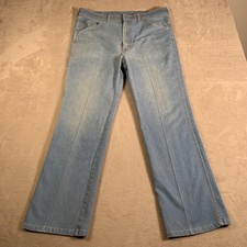 Vintage Elite Jeans Mens 36x30 Blue Denim Western Denim Made in USA Lot 81780