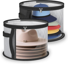 Oversized Hat Box, Large Capacity Rounded Edge Hat Boxes for Women Storage,Hatbo