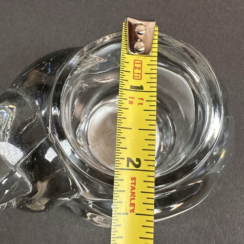 Avon Clear Glass Sleeping Cat Votive Tea Light Candle Holder 4.5" x 2.5" - Picture 8 of 8