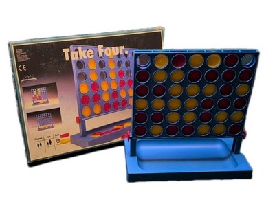 Vintage Take Four Counter Spiel Connect Four Typ Familienspiel Peri Spiele