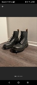 Authentic Doc Dr. Martin Crocodile Grey Black Boot Size 7