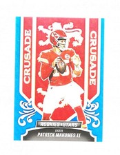 2023 ROOKIES AND STARS CRUSADES BLUE PRIZM #CR-15 PATRICK MAHOMES 26/50 MADE