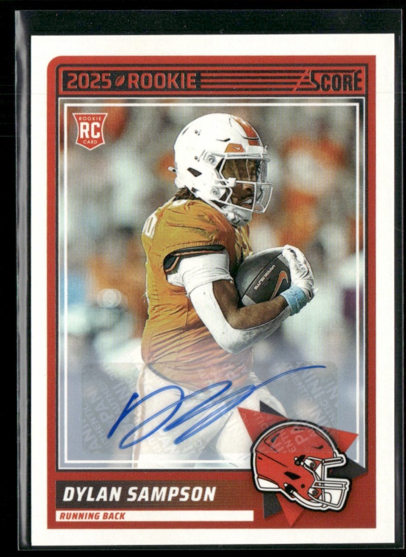 Dylan Sampson 2025 Score RC Auto #52 Cleveland Browns