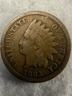 1863 INDIAN HEAD CENT - COPPER-NICKEL FREE SHIPPING!