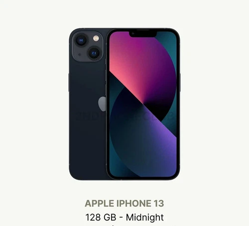 Apple iPhone 13 - 128 GB Midnight (Simple Mobile) 3 months FREE $50 prepaid Plan