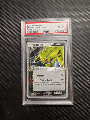 Tyranitar ex graded PSA 8 for sale on eBay