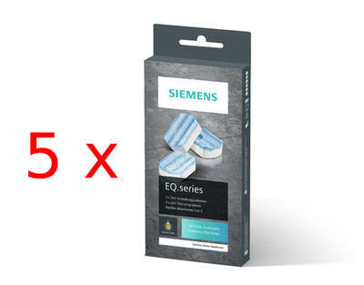 SIEMENS TZ80002 5 x 3 Stück Entkalkungstabletten für alle EQ + surpresso  Kaffee
