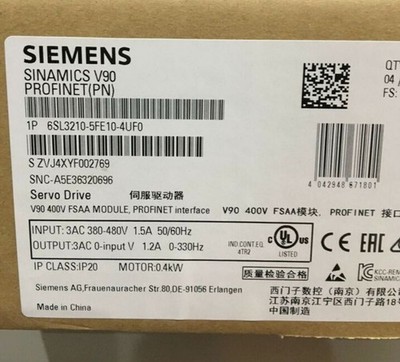 New Siemens 6SL3 210-5FE10-4UF0 Free Shipping New in Box New Factory Sealed PLC