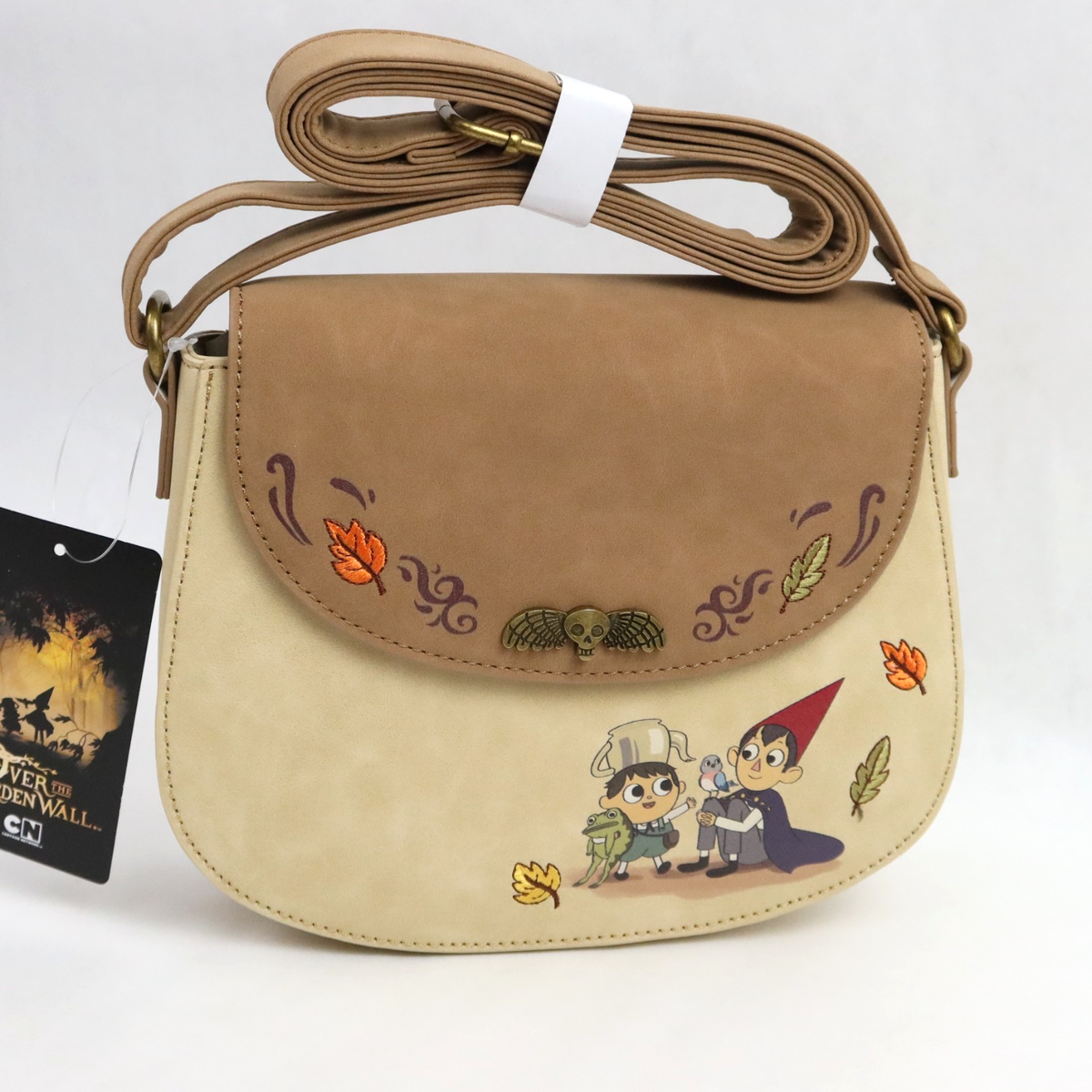 Over The Garden Wall Crossbody Bag Purse Embroidered Leaves Wirt