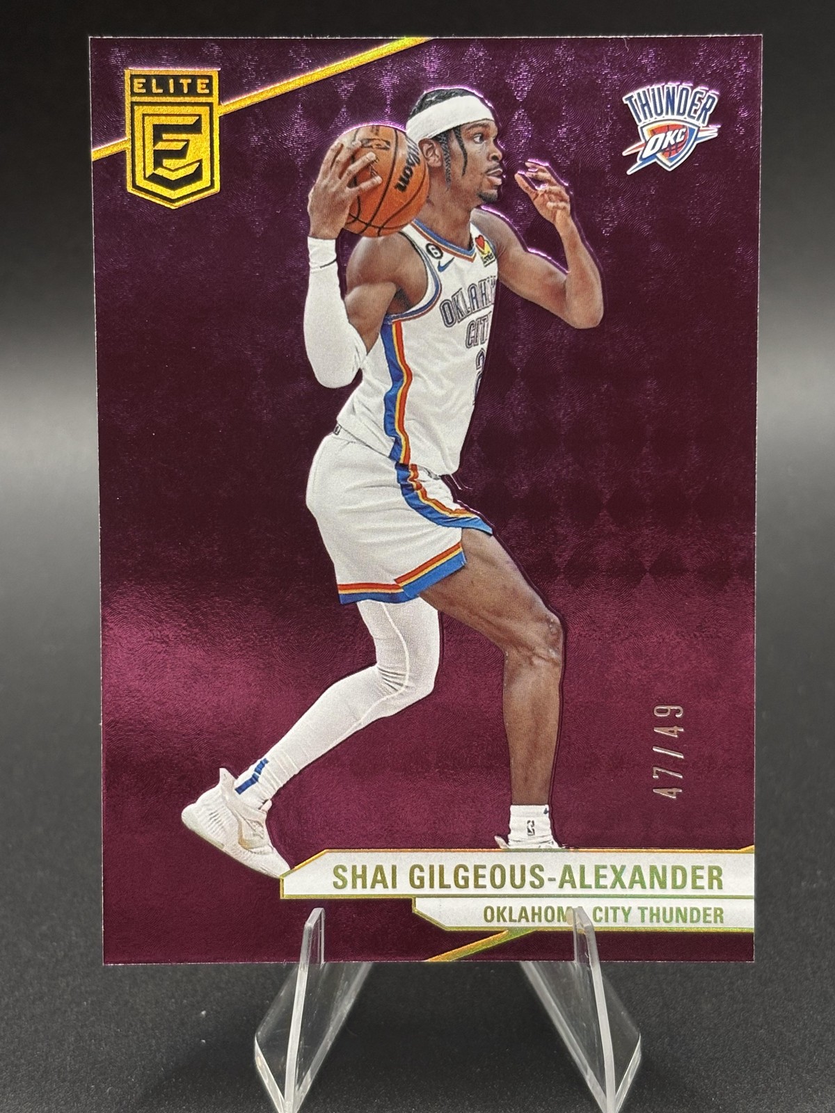 elite #162 Shai Gilgeous-Alexander Purple#/49