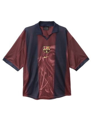 CJ X NIKE X FC BARCELONA RETRO 2000/01 HOME SKELETON JERSEY