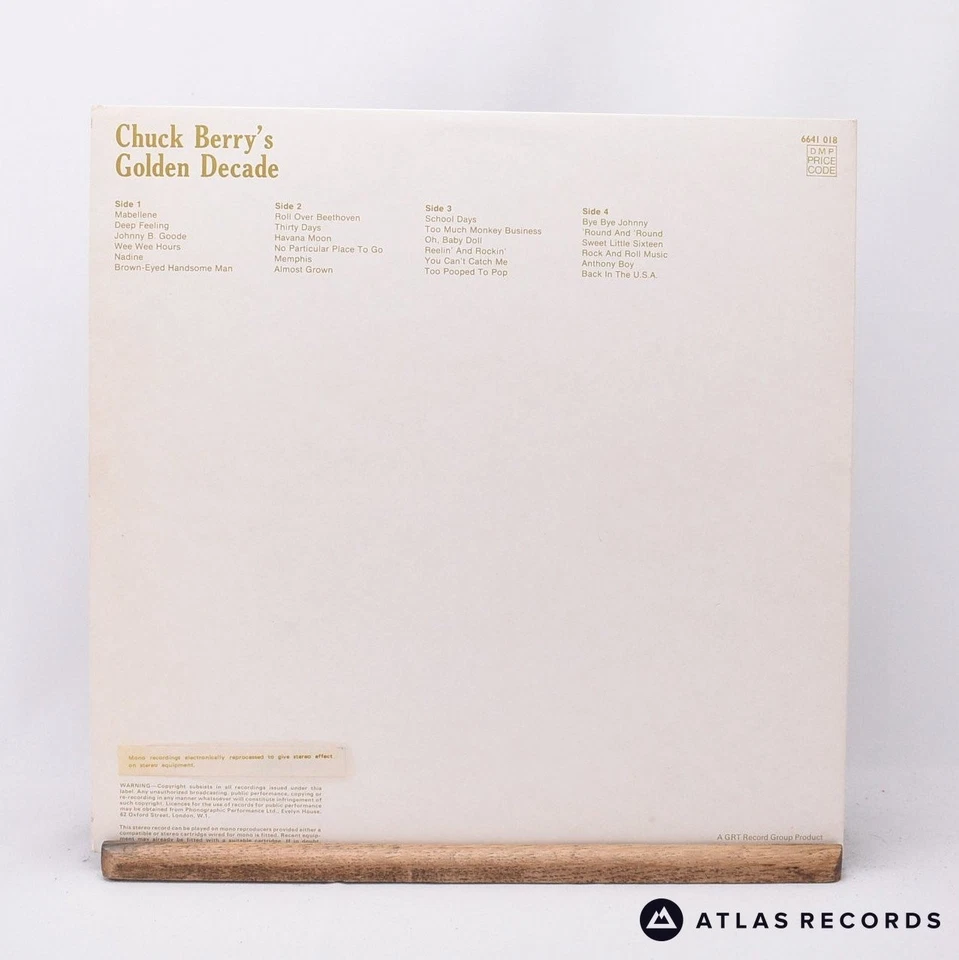 Chuck Berry Chuck Berry's Golden Decade Reissue Double LP Vinyl Record - EX/EX - Image 4 of 4
