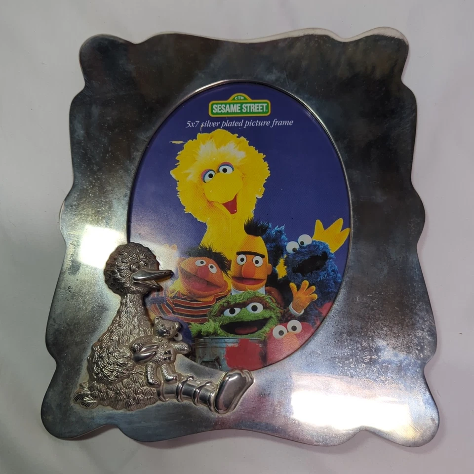 Marco de fotos Big Bird Sesame Street 1998 plateado 5x7  Foto 2 de 4