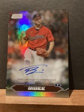 Tanner Bibee 2024 Stadium Club On Card Auto Autograph Cleveland Guardians #1/10