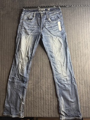 BKE Men's Light Wash Blue Slim Jeans 99