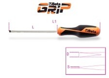 Image of Beta 012640015 1264 4X125 4X125Mm Screwdrivers For Slotted Head Screws