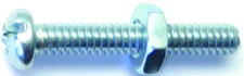 Midwest 23986 Combo Round Machine Screw 10-24x1-1/4", Zinc