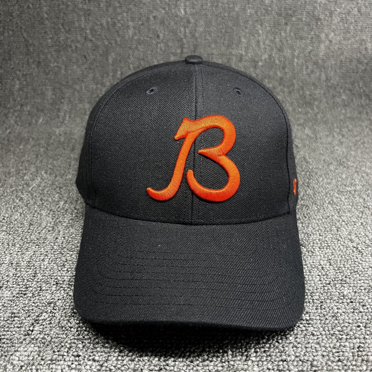 '47 Brand Chicago Bears Clean Up Adjustable Hat Black Orange Cap