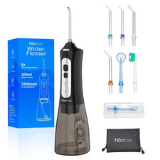 Cordless Water Flosser for Teeth - Portable Oral Irrigator 300ml Tank, 5 Pressur
