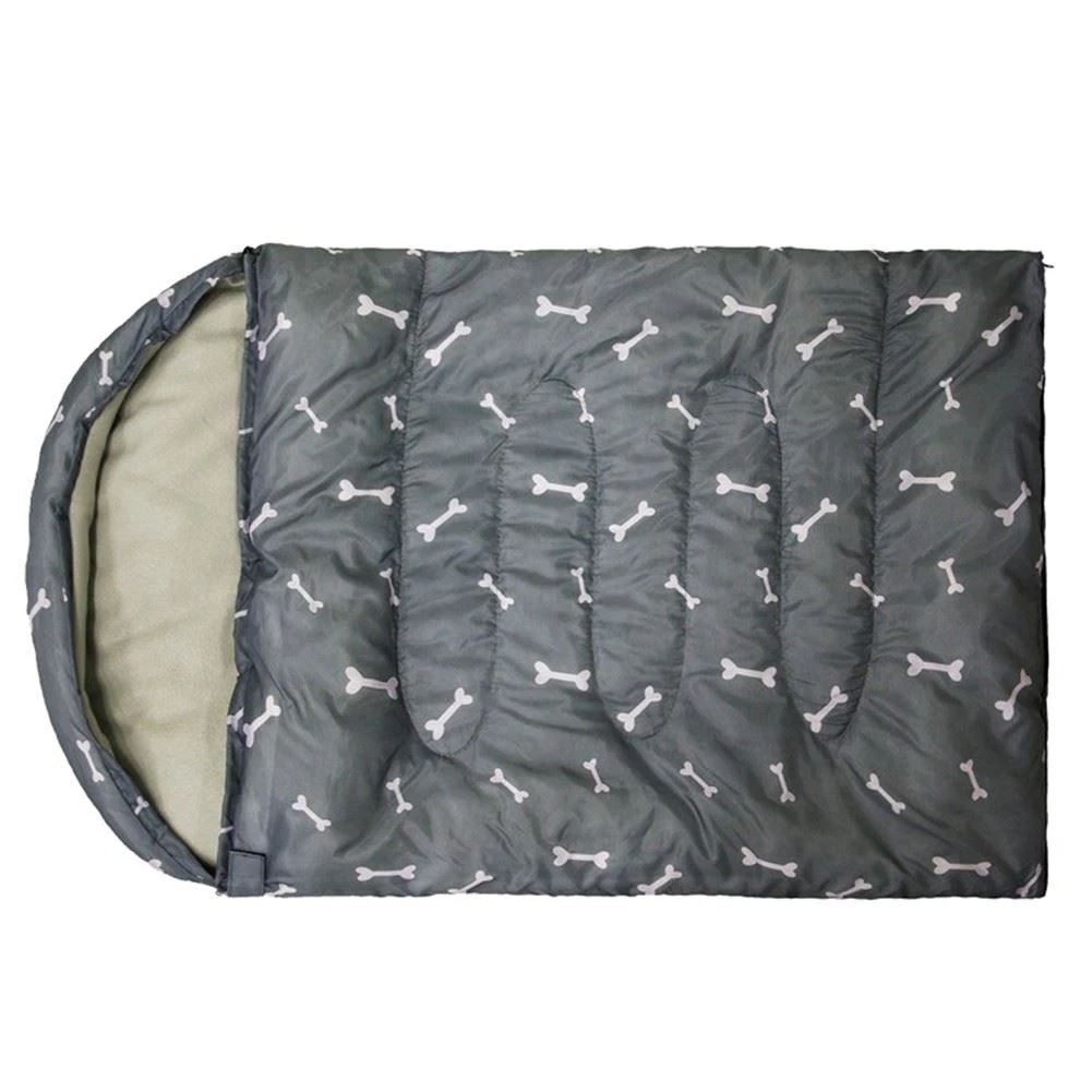 Warm Pet Sleep Bag Outdoor Camping Dog Bed Blanket Plush Cushion Mattress