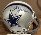 Roger Staubach Autographed Cowboys Mini Helmet JSA Certified