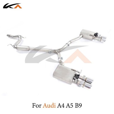KA Exhaust Catback For Audi A4 A5 B9 2.0T Steel rear section