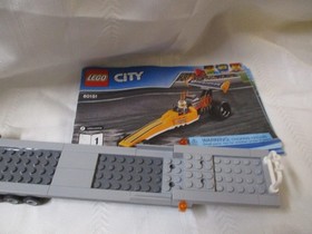 LEGO 60151 CITY DRAGSTER TRANSPORTER WITH MANUAL