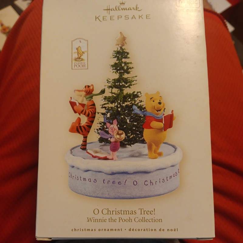 Hallmark Keepsake Ornament O Christmas Tree 2008 Winnie the Pooh Sound Motion