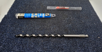 SOMADA QG-QA9X-412V: 3/8-Inch x 10-Inch Auger Drill Bit for Wood Hex Shank 3/8''