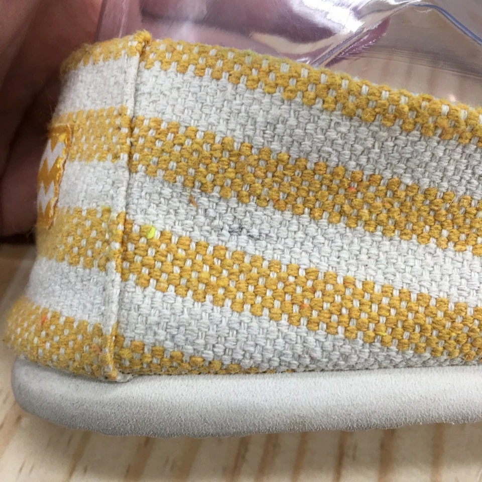 Mad Love Zapatos Mujer 9 Lydia Mocasines Amarillo Blanco Rayas Informales Cómodos Pisos Foto 4 de 4