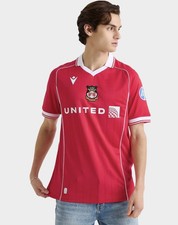 MACRON Wrexham AFC Wales 2025 2026 Home Football Soccer Shirt Jersey Men’s XL