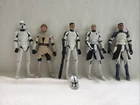 Star Wars Clone Wars Lot Of 5 Denial,Wolf,Rex, ObiWan