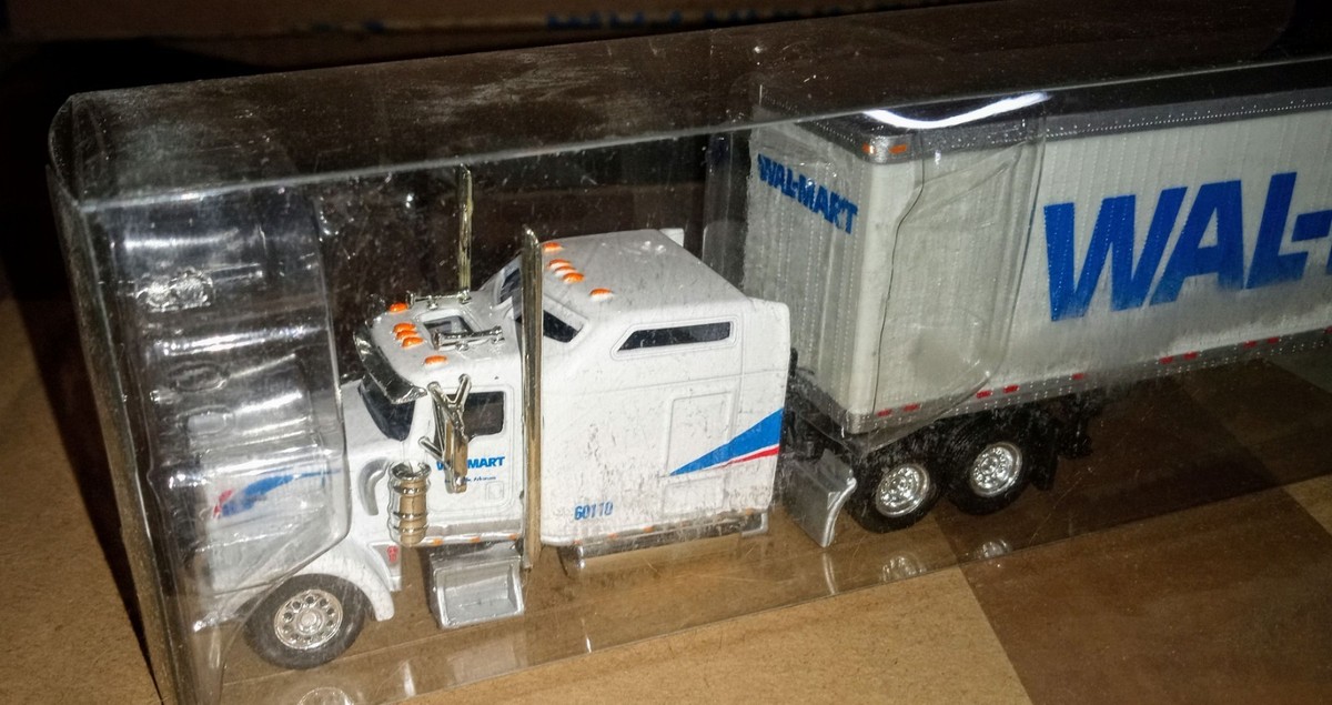 1/87 Kenworth W900L Tractor w/53' Dry Van HO train Walmart | eBay