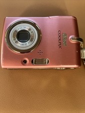 Nikon Coolpix L10 5MP Compact Digital Camera 3x Zoom Pink Not Working 