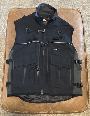 🏔️ Y2K Nike ACG Vintage Multi-Pocket Utility Vest Black Size L