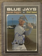 2020 TOPPS HERITAGE CAVAN BIGGIO REAL ONES AUTO #ROA-CB TORONTO BLUE JAYS