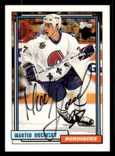 1992 Topps Hockey #523 Martin Rucinsky Signed Autograph (no COA)